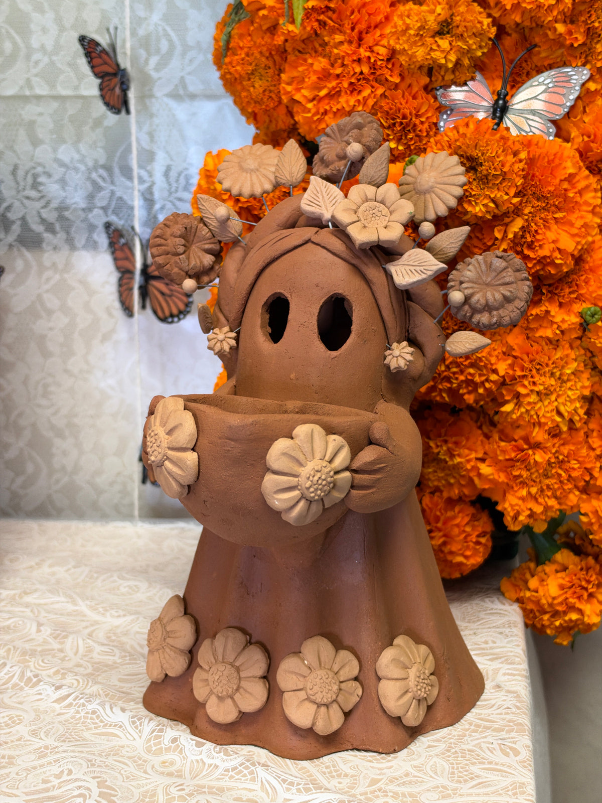 Fantasmita Corazon de Flores 9”