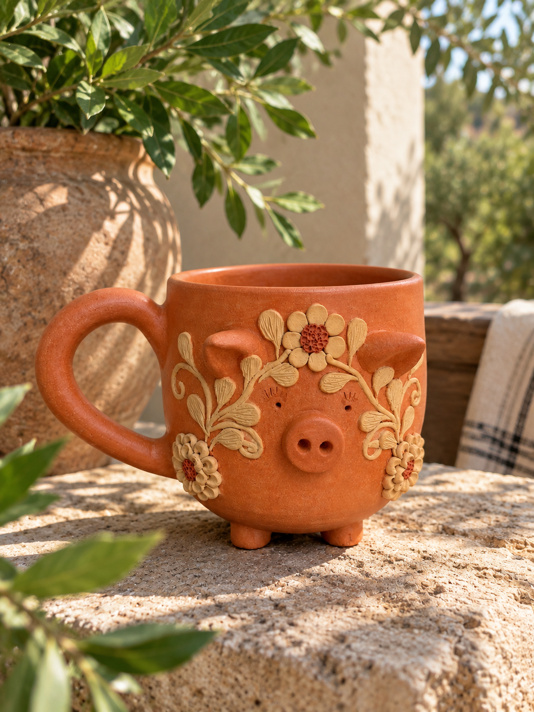 PRE ORDER- Red Piggy Mug