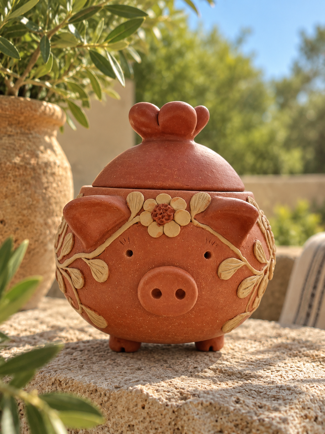 PRE ORDER- Red Piggy Sugar Holder