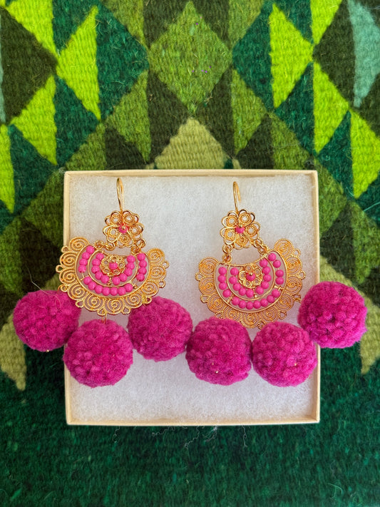 "Fuchsia" Earrings