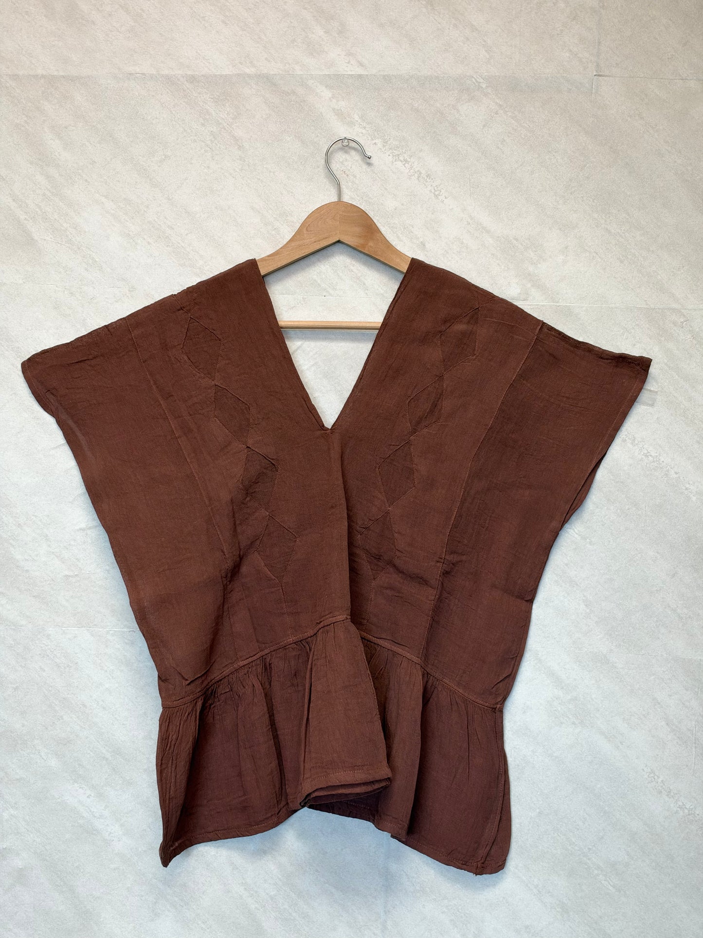 Chocomilk Blouse with Ruffle (Medium)