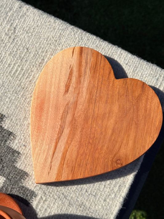 Guamuchil Heart Cutting Board