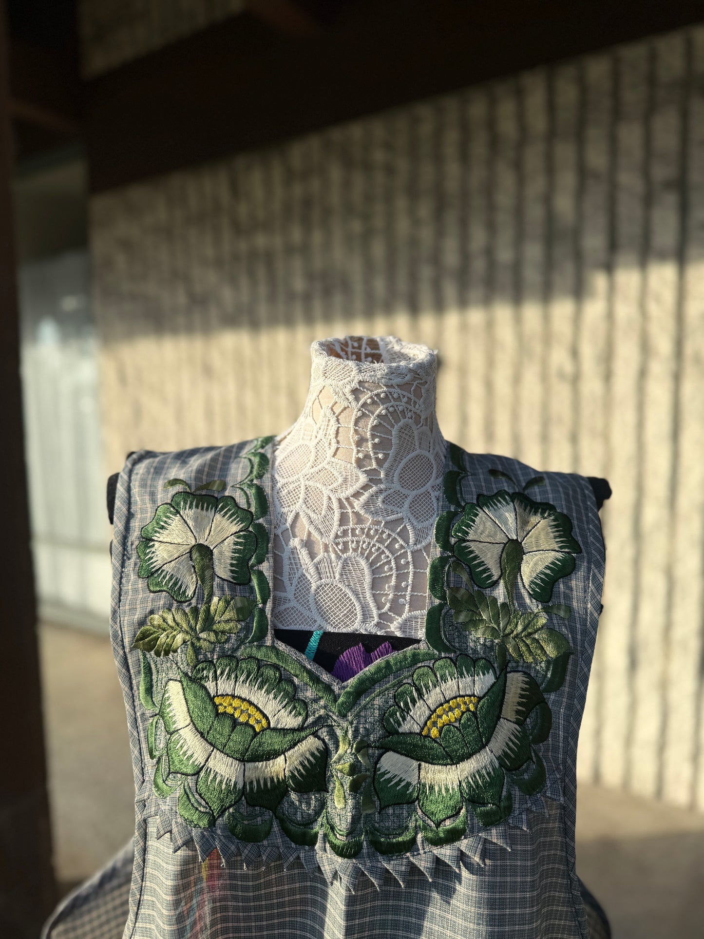 Green Flower Mandil/Apron 3XL