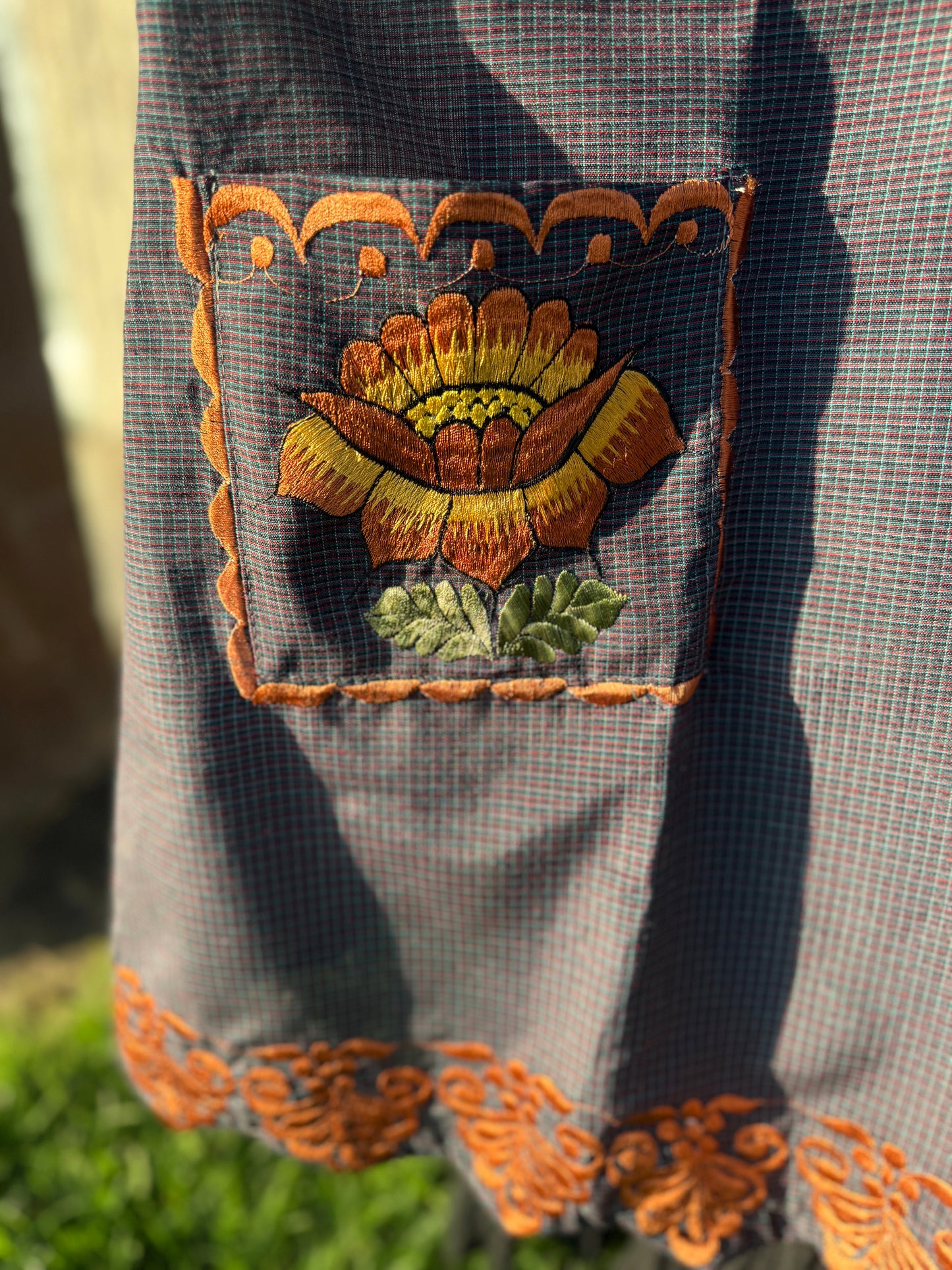 Grapes/Flower Apron/Mandil 3XL