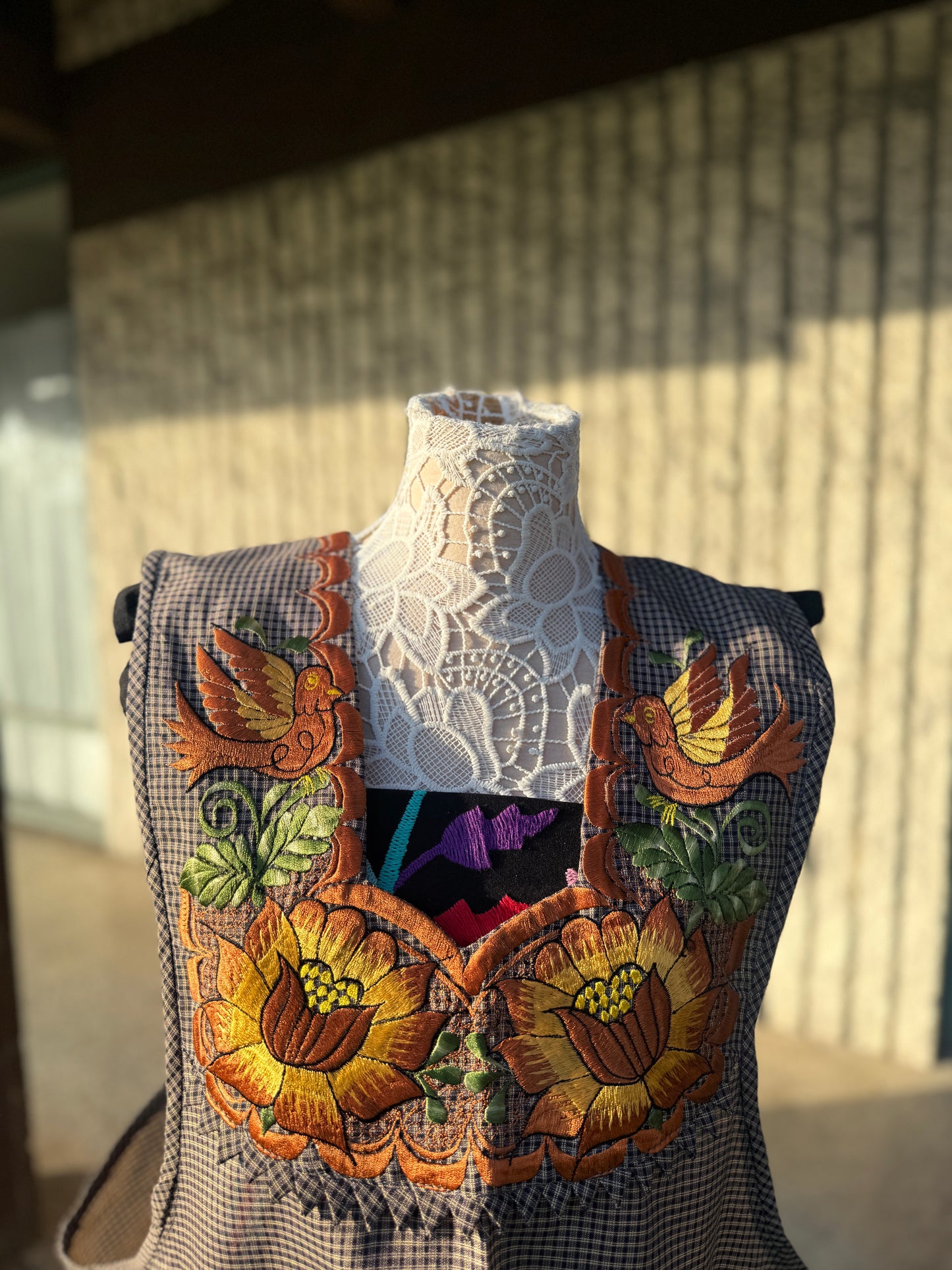 Birdie with Flowers Apron/Mandil 3XL