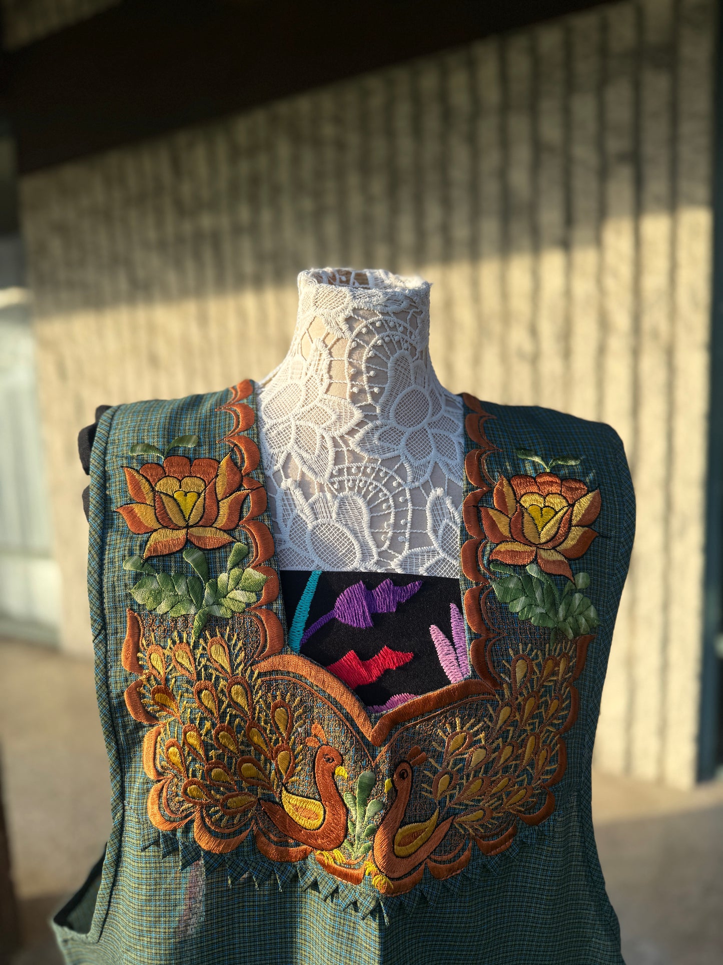 Peacock Apron/Mandil 3XL