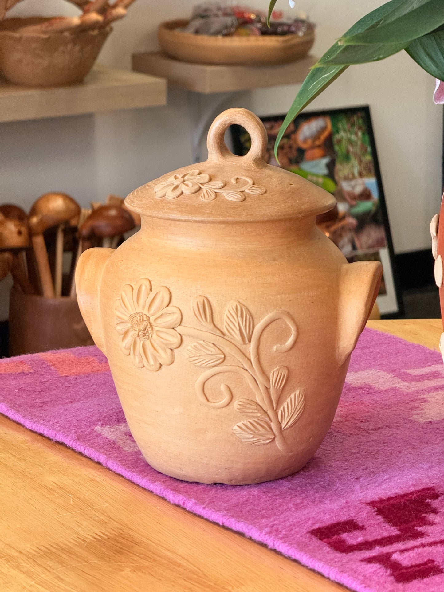 "Graciela" Natural Pot+Lid