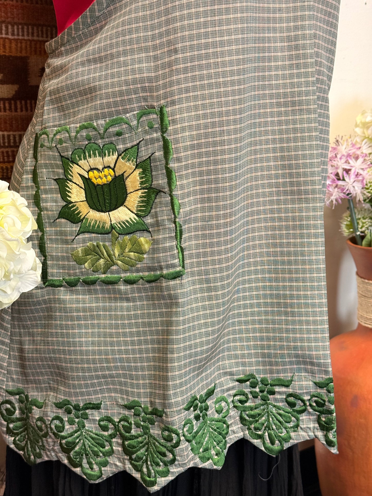 "Malena" Green Apron 2X