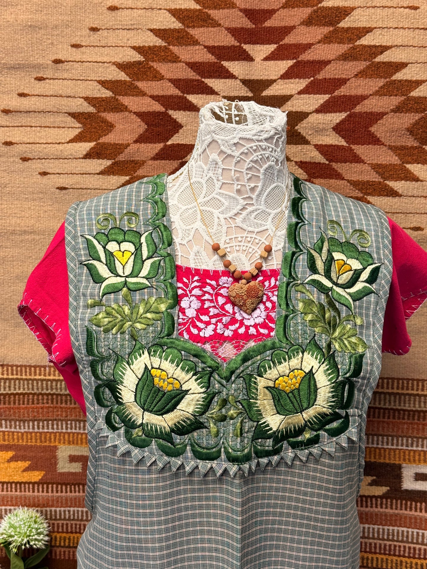 "Malena" Green Apron 2X