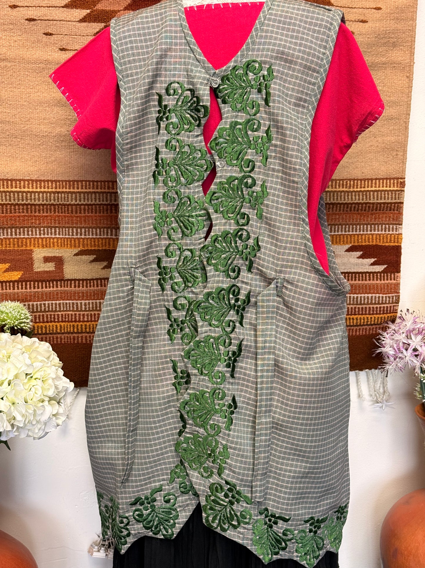 "Malena" Green Apron 2X