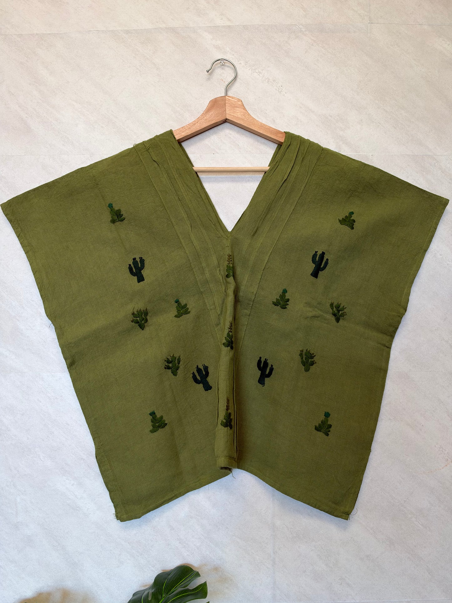 Cactus Blouse Olive Green L/XL
