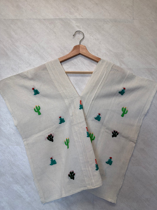 Cactus Blouse White L/XL