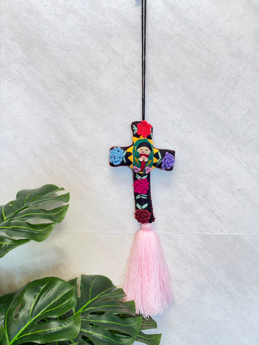 Cross Virgencita Tassel