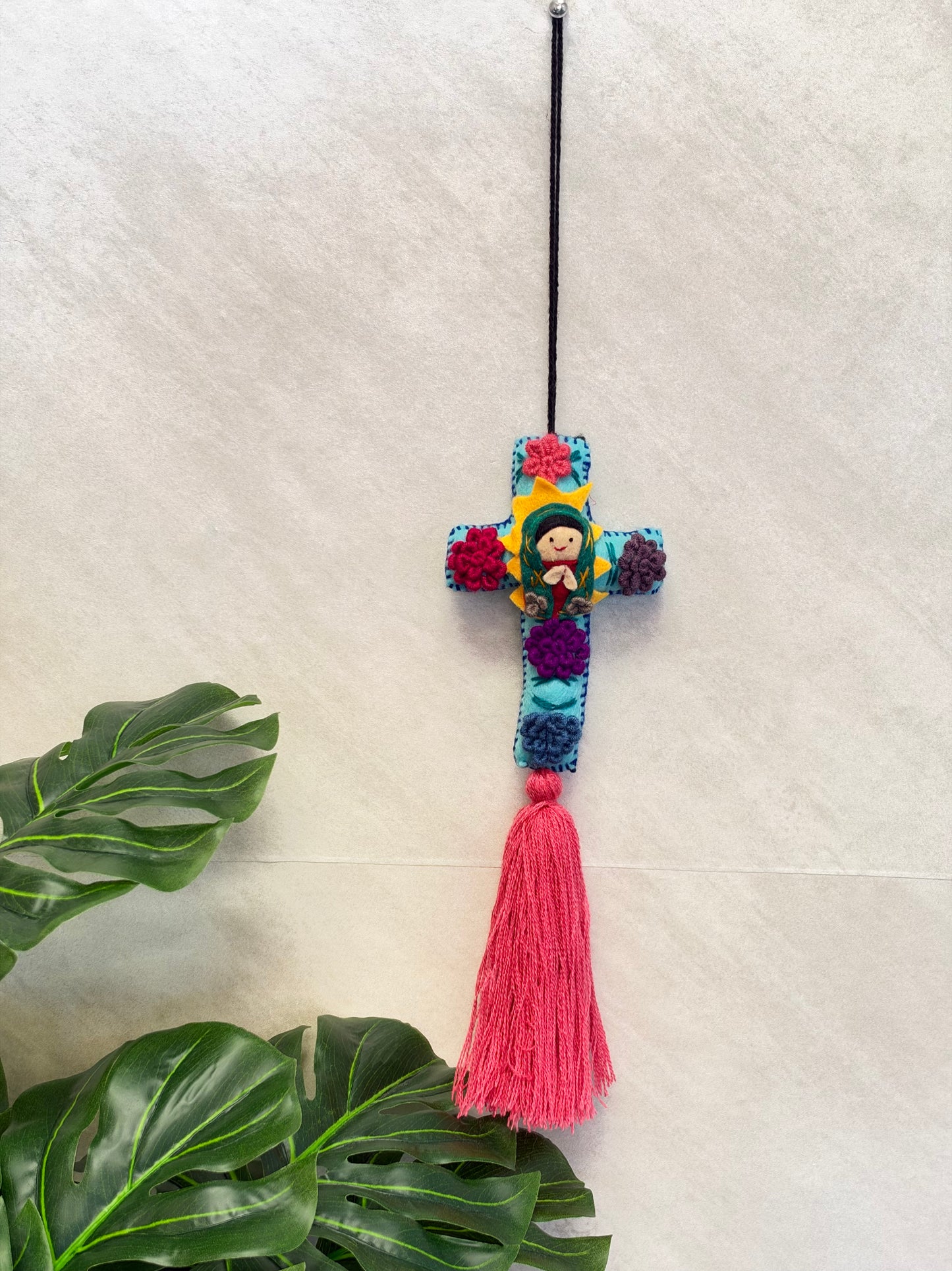 Cross Virgencita Tassel