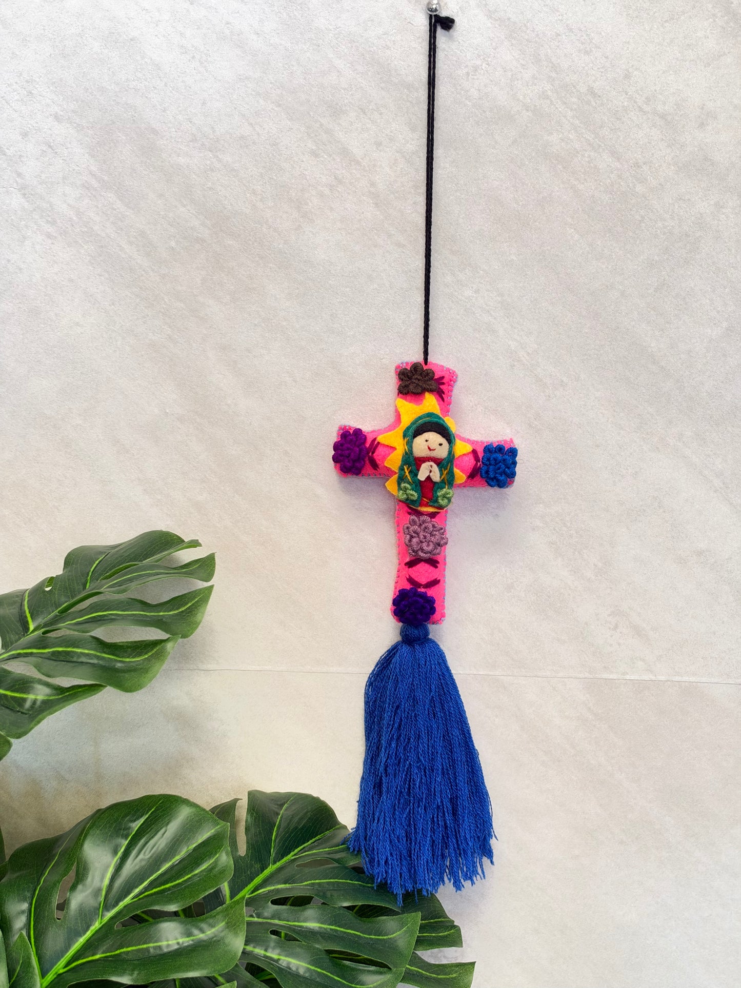 Cross Virgencita Tassel