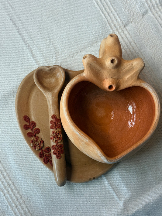 Filigrana Natural Heart Spoon