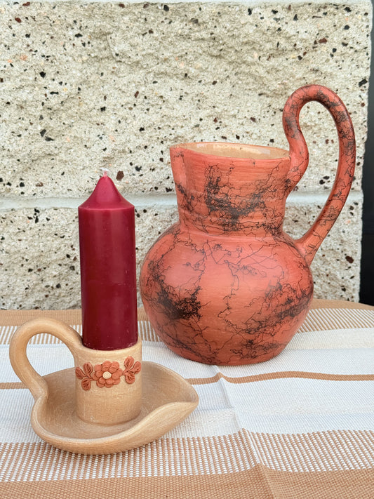 “Katia” Clay candle holder