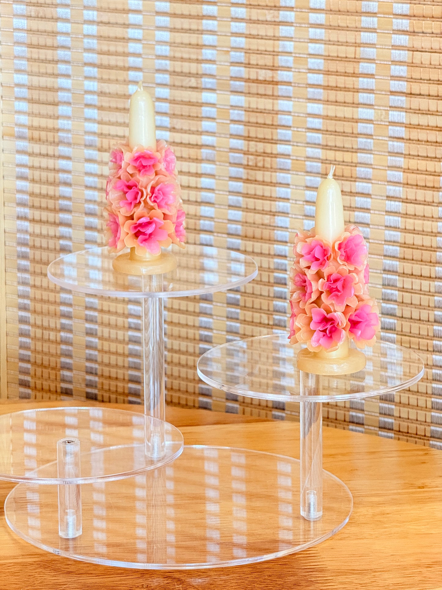 Ivory/Pink 4.5" Candle