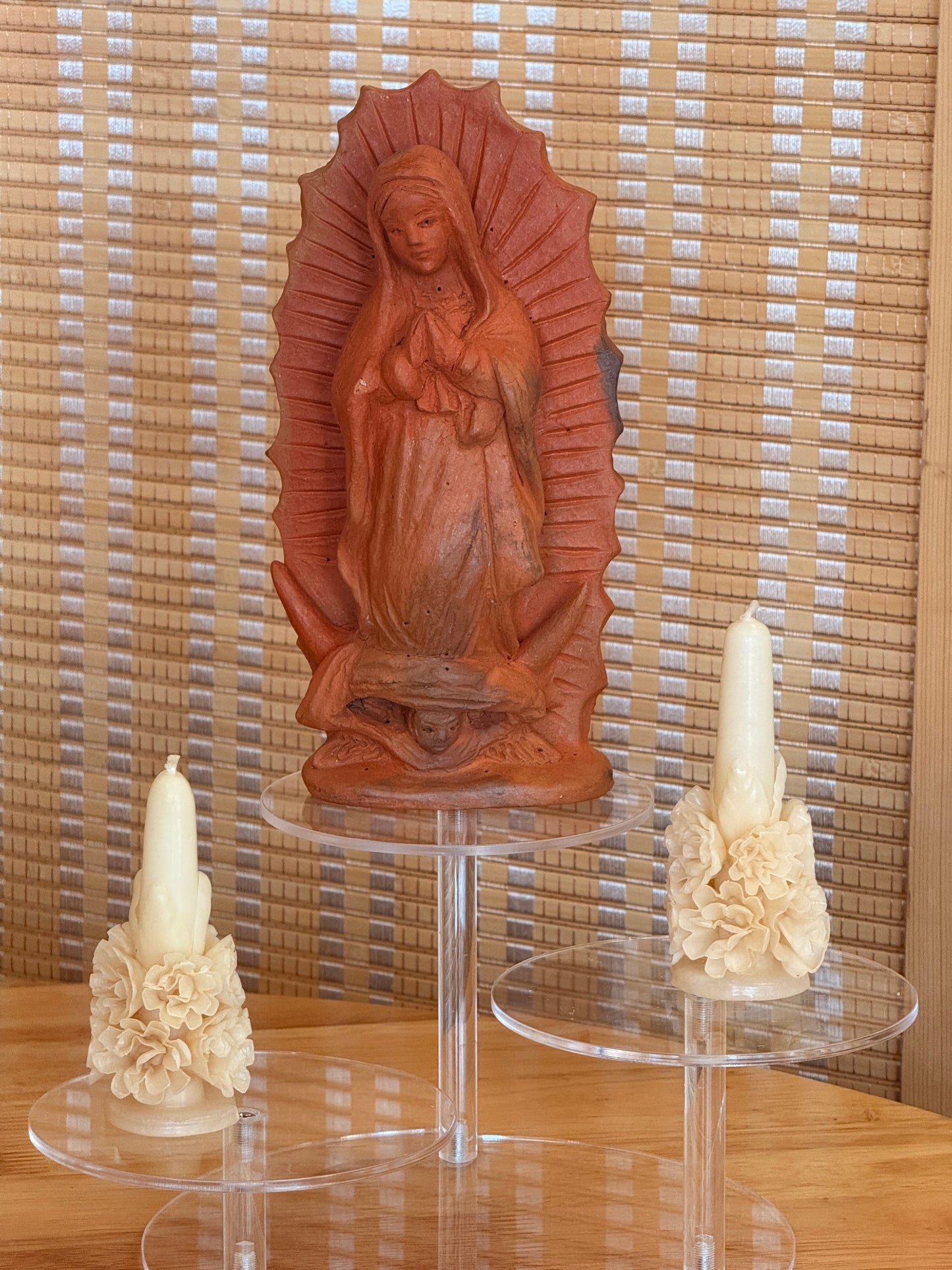 Virgencita Clay Sculpture