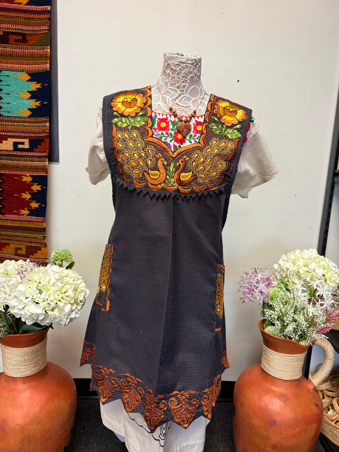 "Sherlyn" Dark Black Apron/Mandil 2X