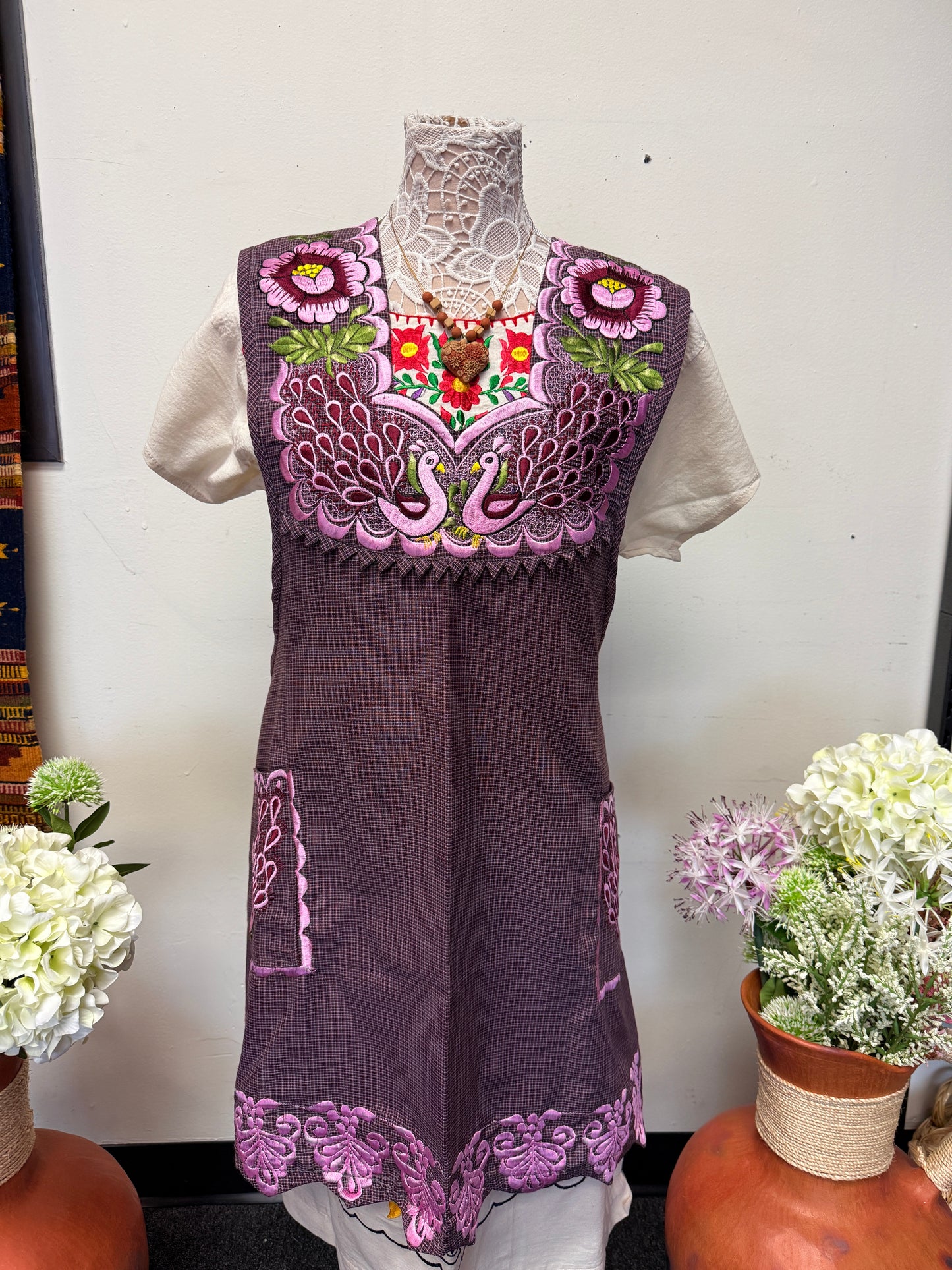 "Juliet" Purple Apron/Mandil 2X