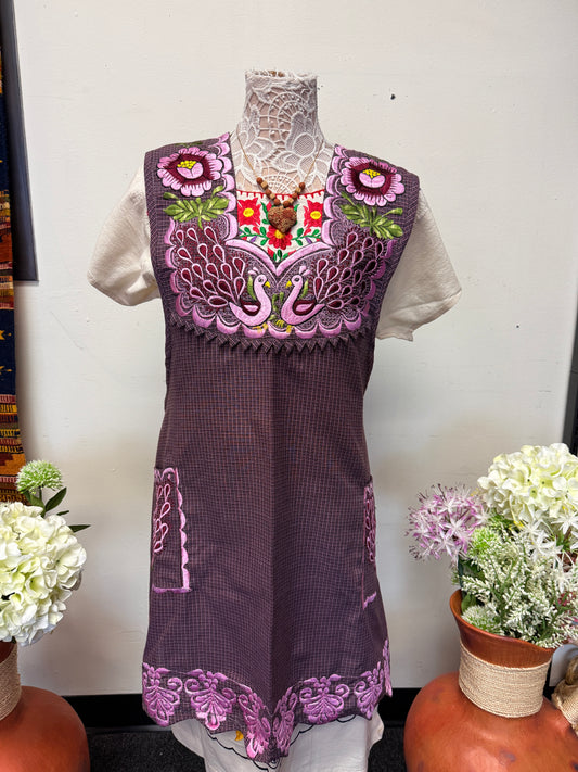 "Juliet" Purple Apron/Mandil 2X