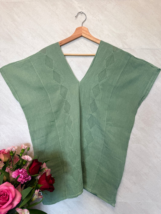 Sage Green Blouse Oversize