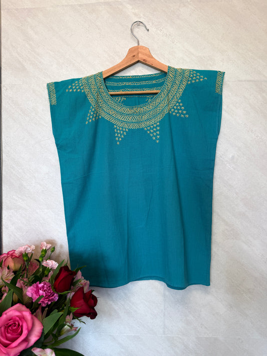 Turquoise Blouse
