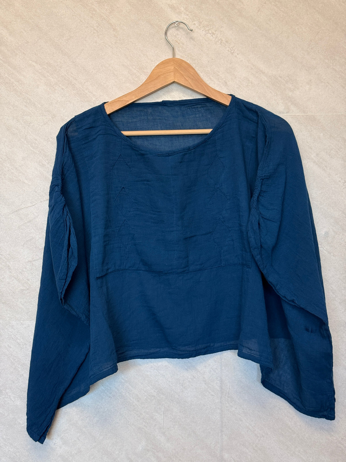 "Butterfly" Style Crop Top True Blue