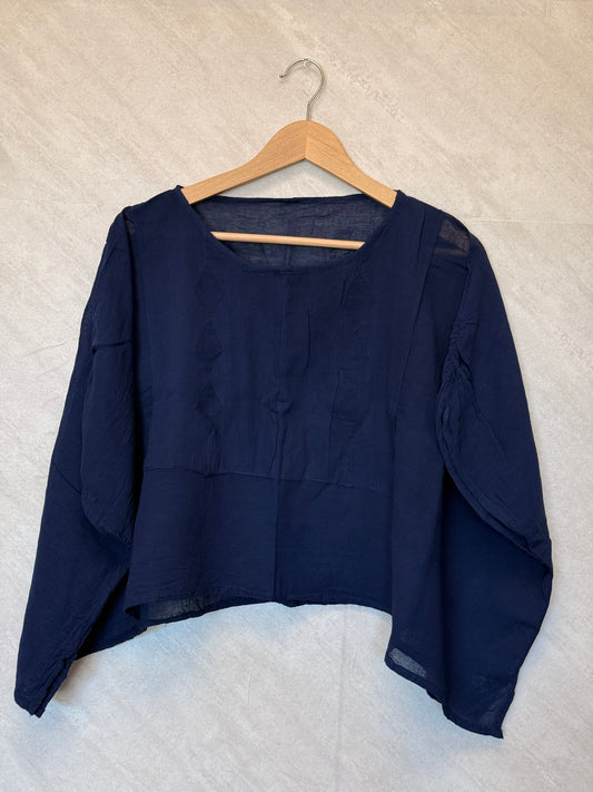 "Butterfly" Style Crop Top Royal Blue