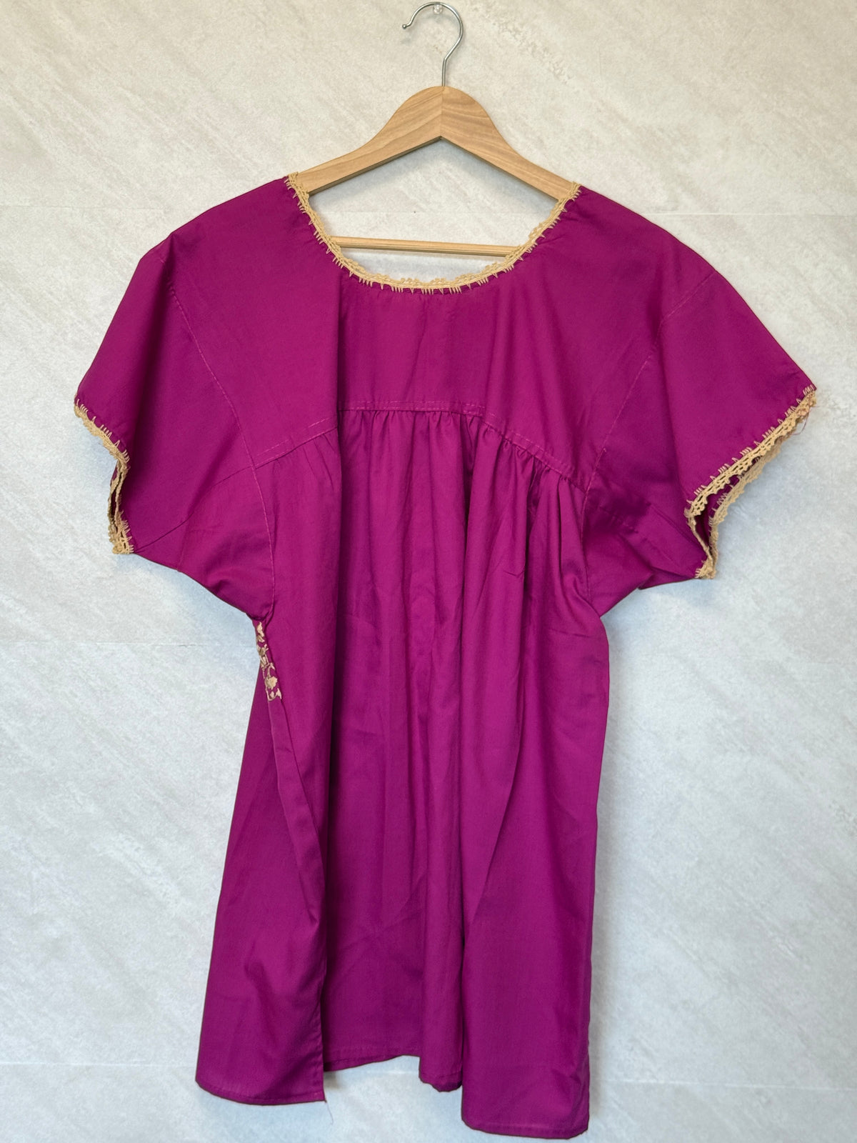 San Antonino Embroidered Blouse "Bugambilias" Large