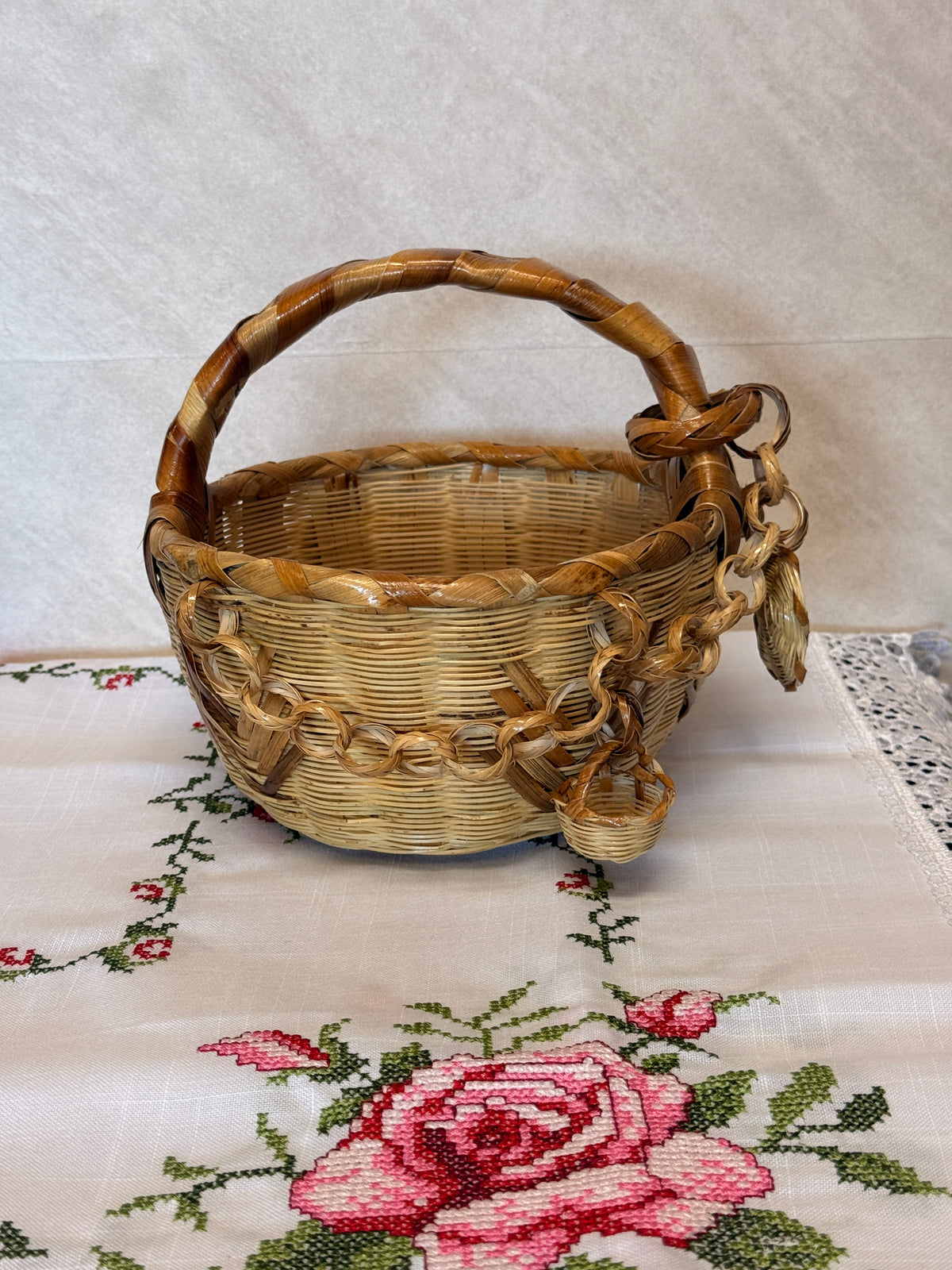 "Veronica" Canasta de Carrizo (Medium)