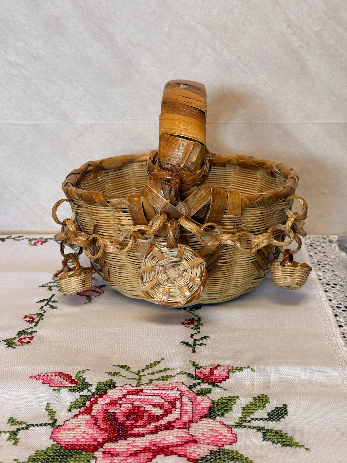 "Veronica" Canasta de Carrizo (Medium)