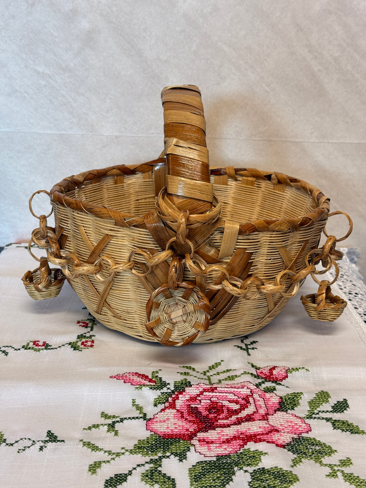 "Silvia" Canasta de Carrizo (Medium)