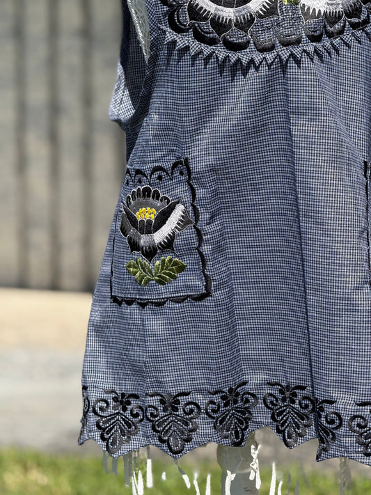 Dark Blue Apron/Mandil Azul Fuerte XL