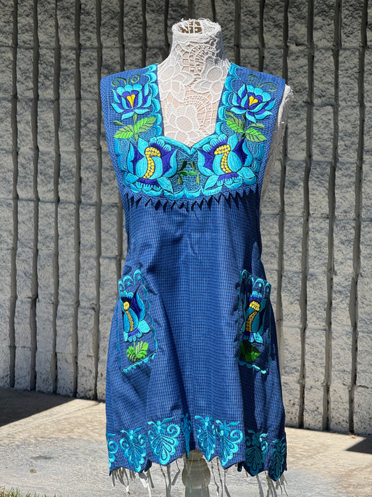 Dark Blue Apron/ Azul Marino Mandil XL