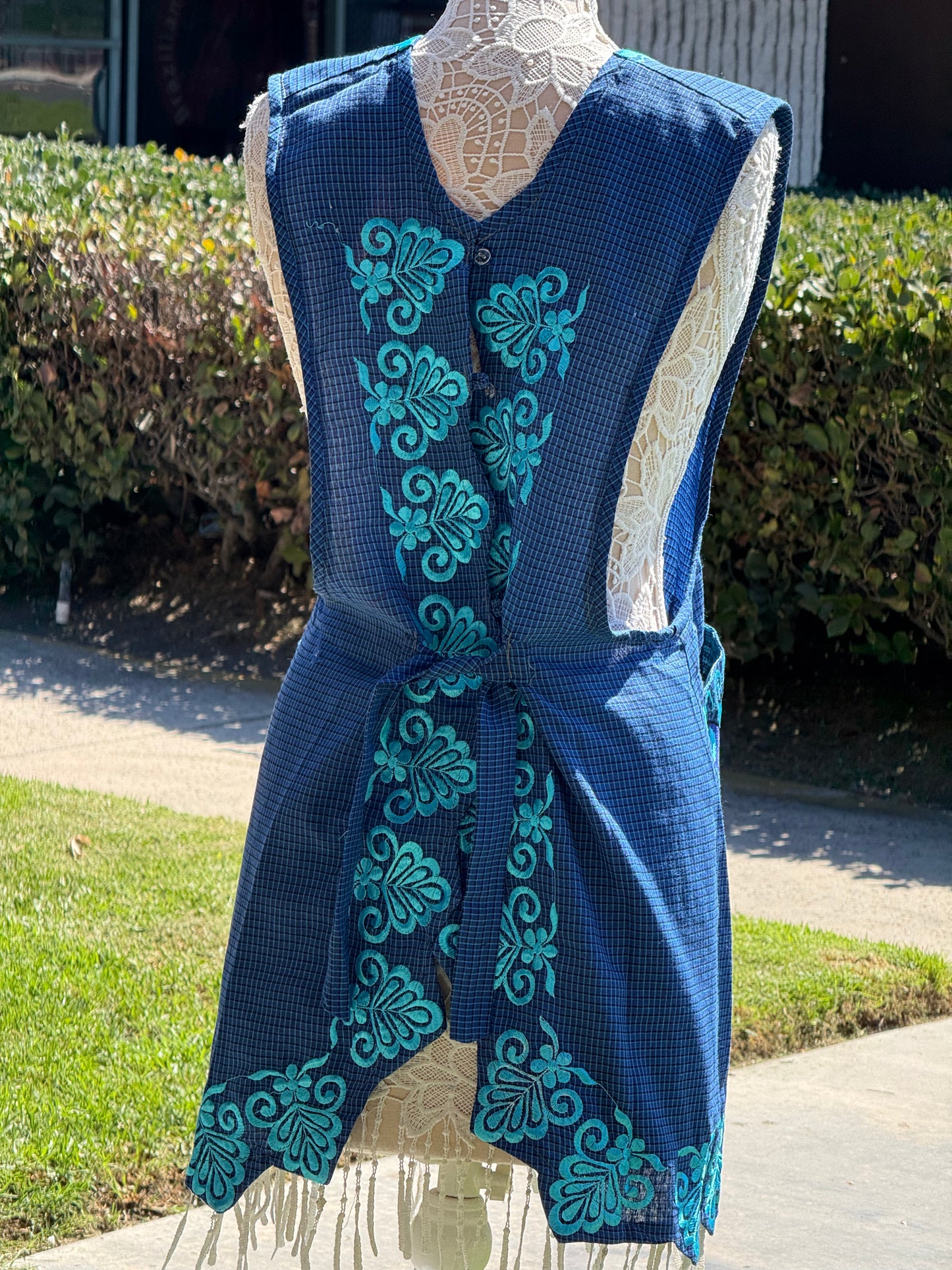 Dark Blue Apron/ Azul Marino Mandil XL