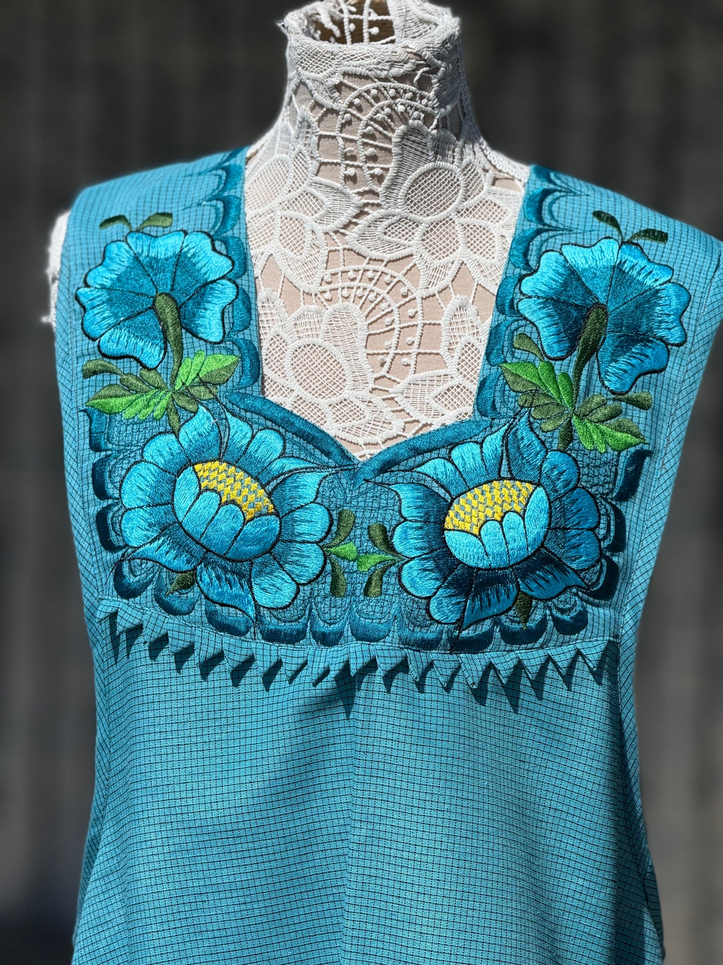 Turquoise Apron/ Mandil Turquesa XXL