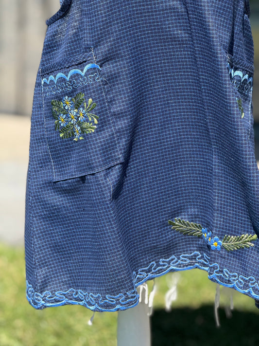 Dark Blue Apron/ Mandil Azul Marino XL