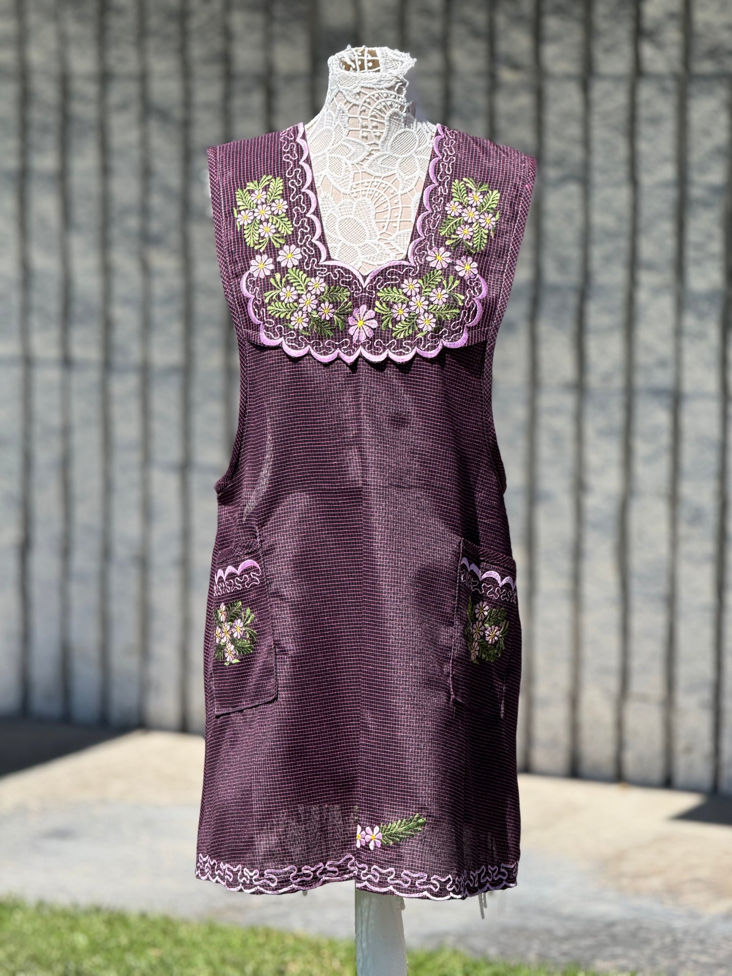 Red Violet Apron/Mandil XL