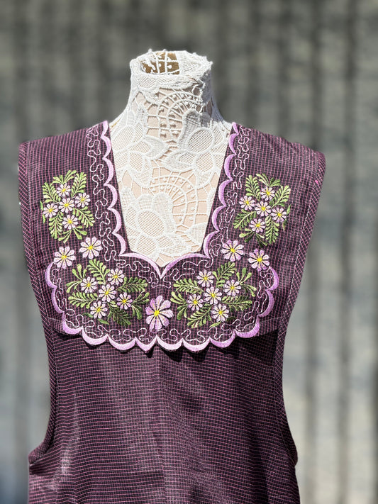 Red Violet Apron/Mandil XL