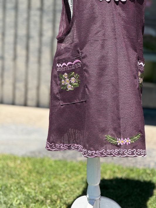 Red Violet Apron/Mandil XL