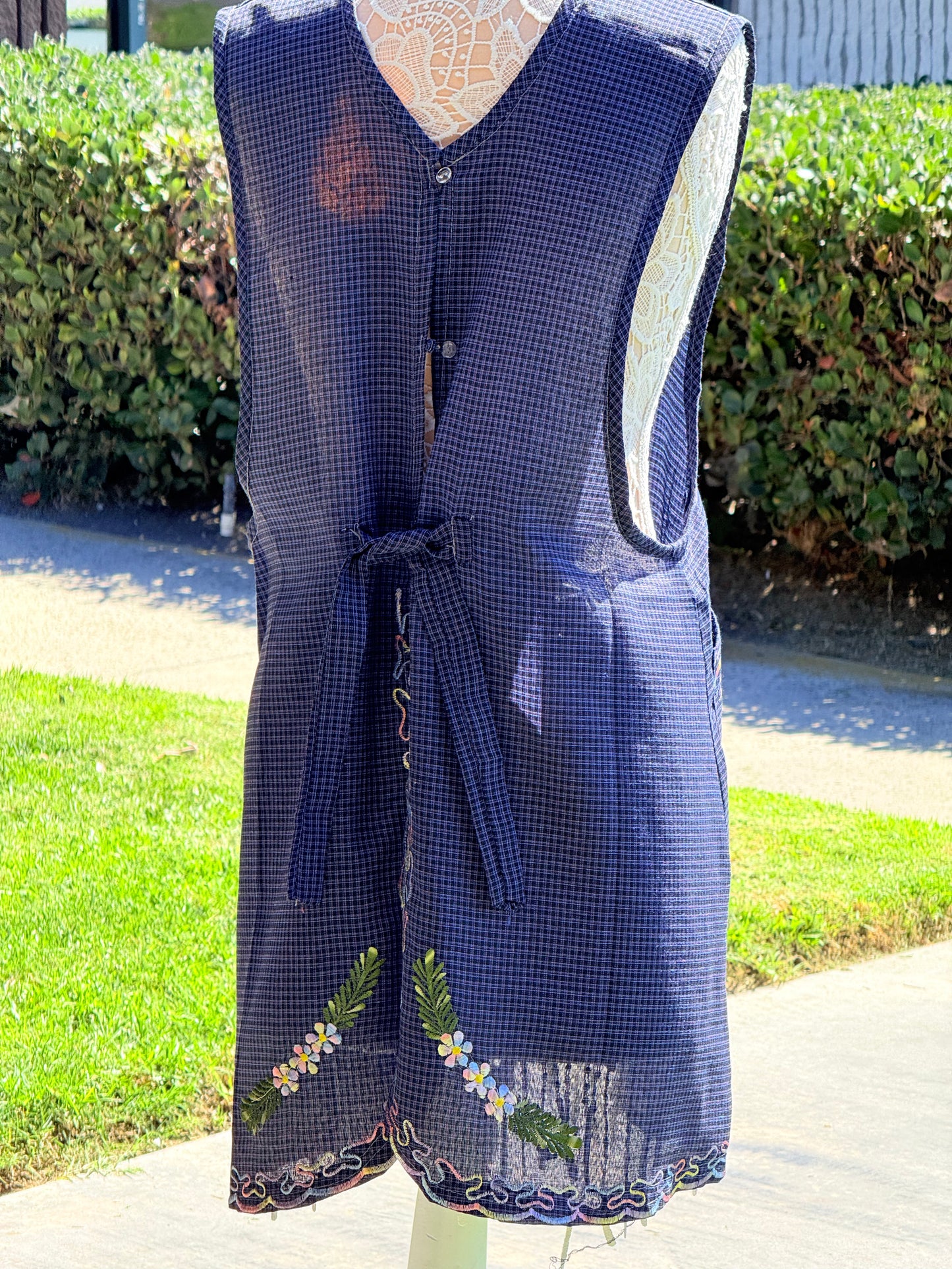 Cobalt Blue Apron/Mandil XL
