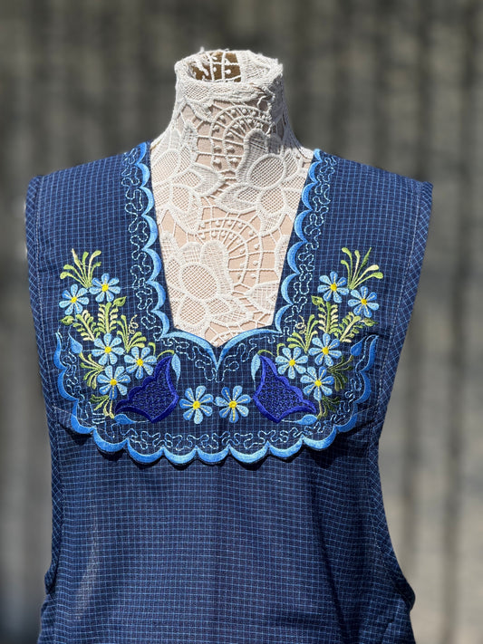Navy Blue Apron/Mandil XL