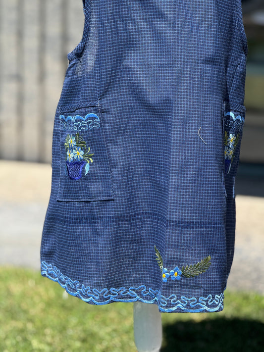Navy Blue Apron/Mandil XL