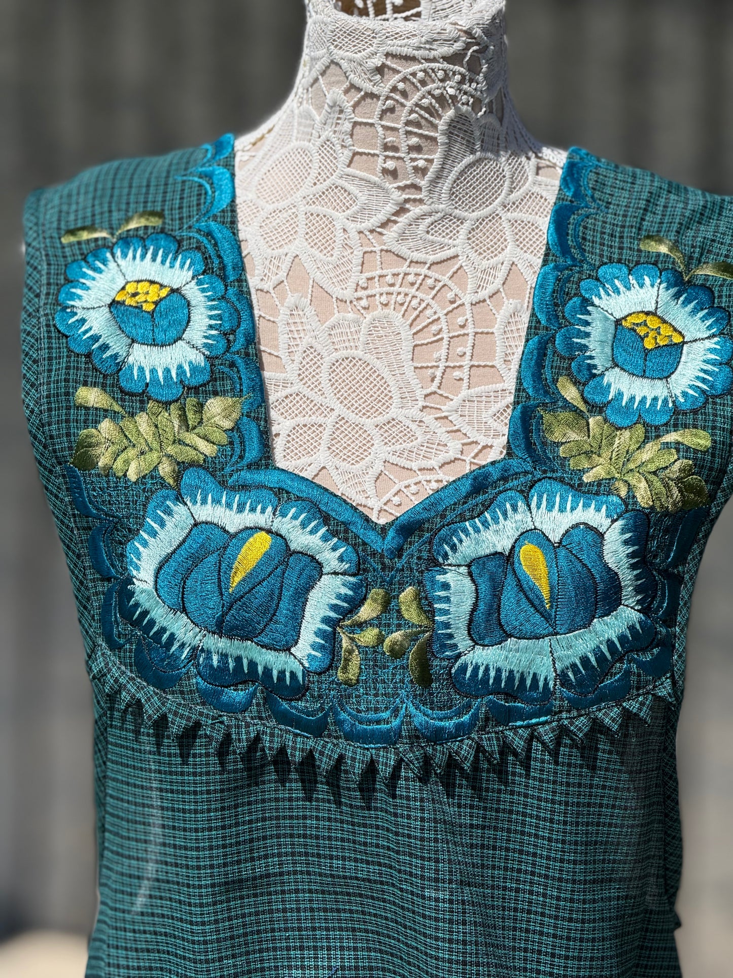 Teal Apron/Mandil L
