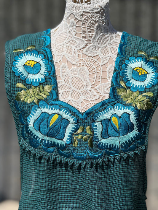 Teal Apron/Mandil L