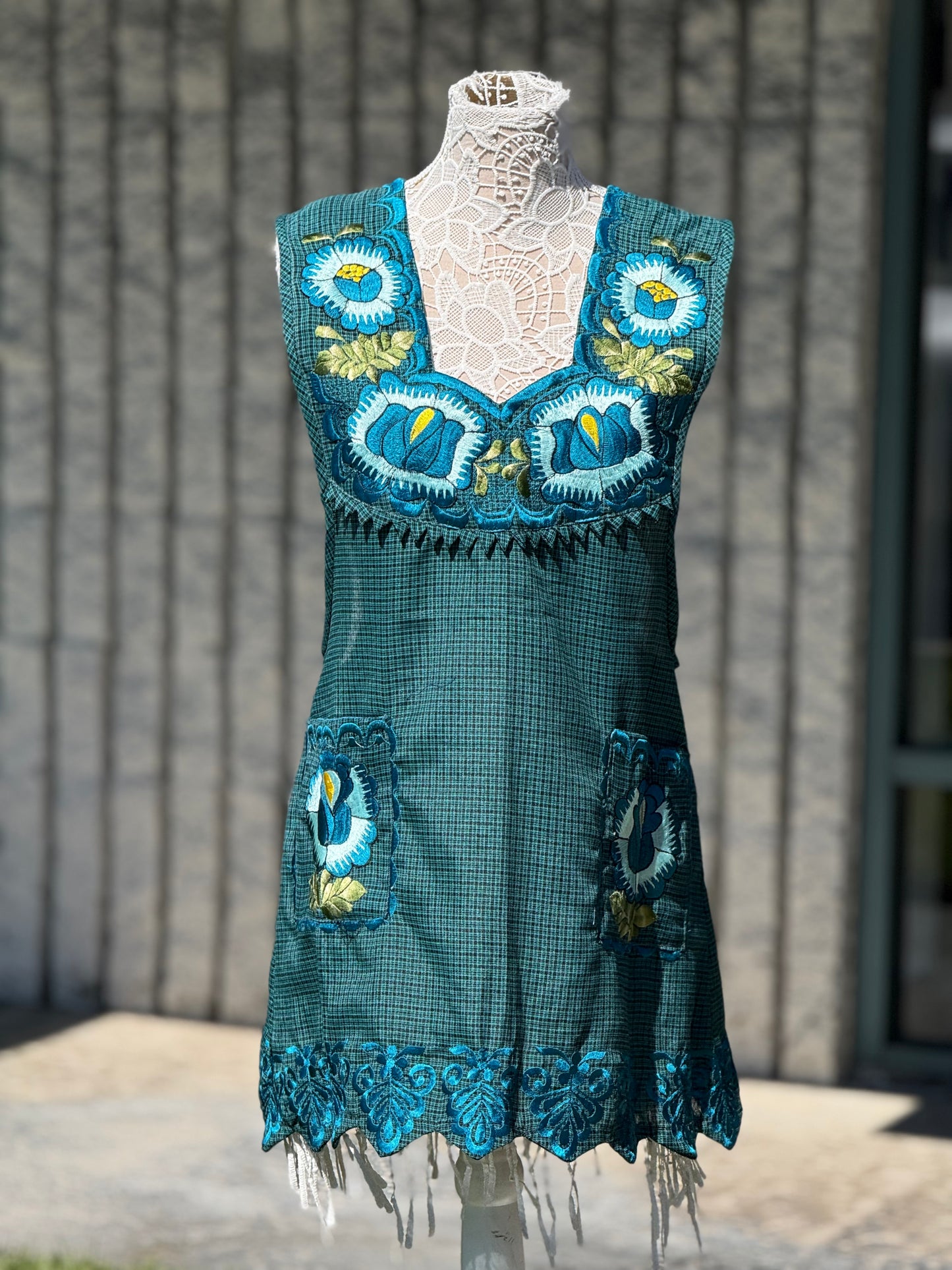 Teal Apron/Mandil L