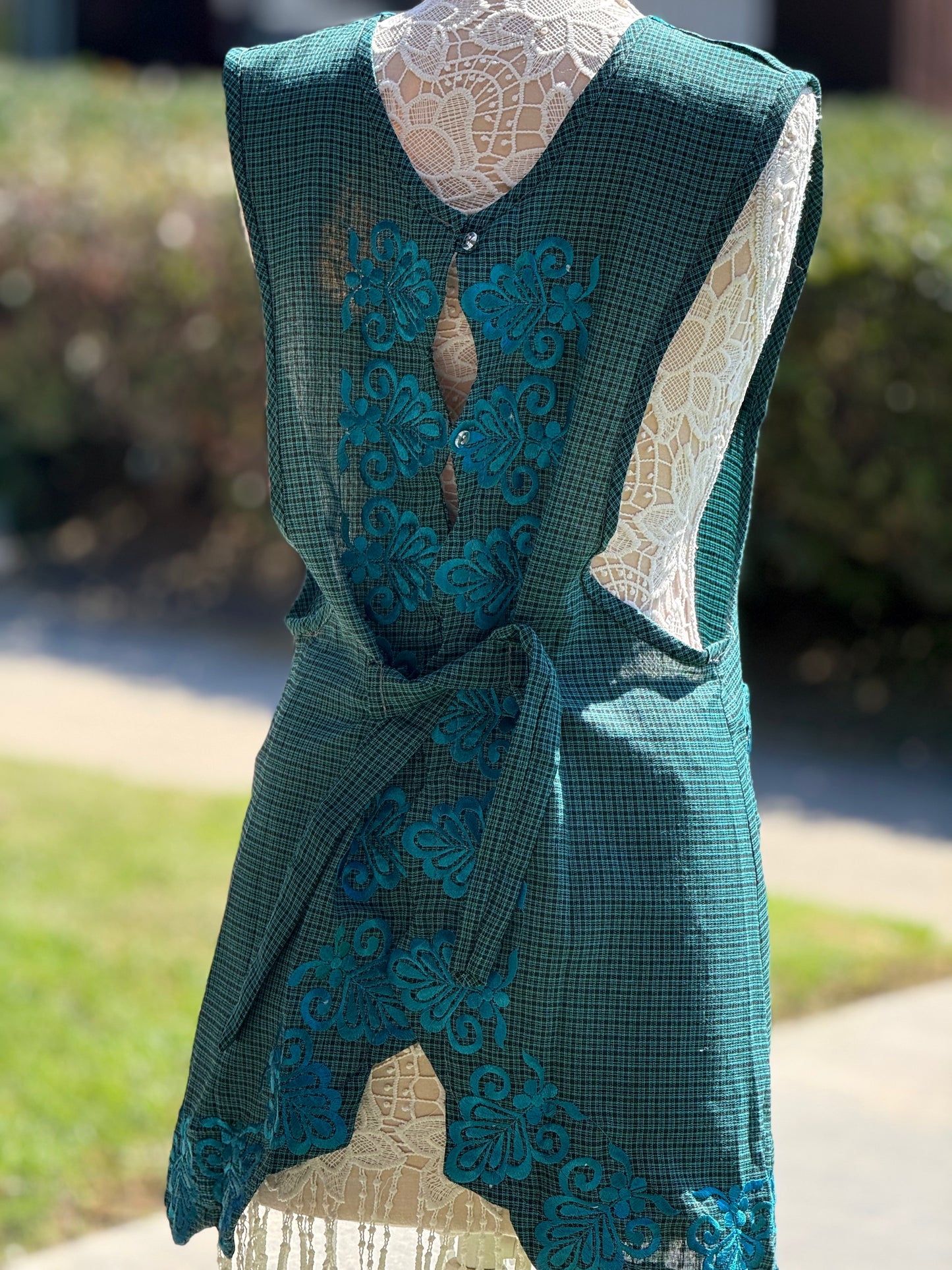 Teal Apron/Mandil L