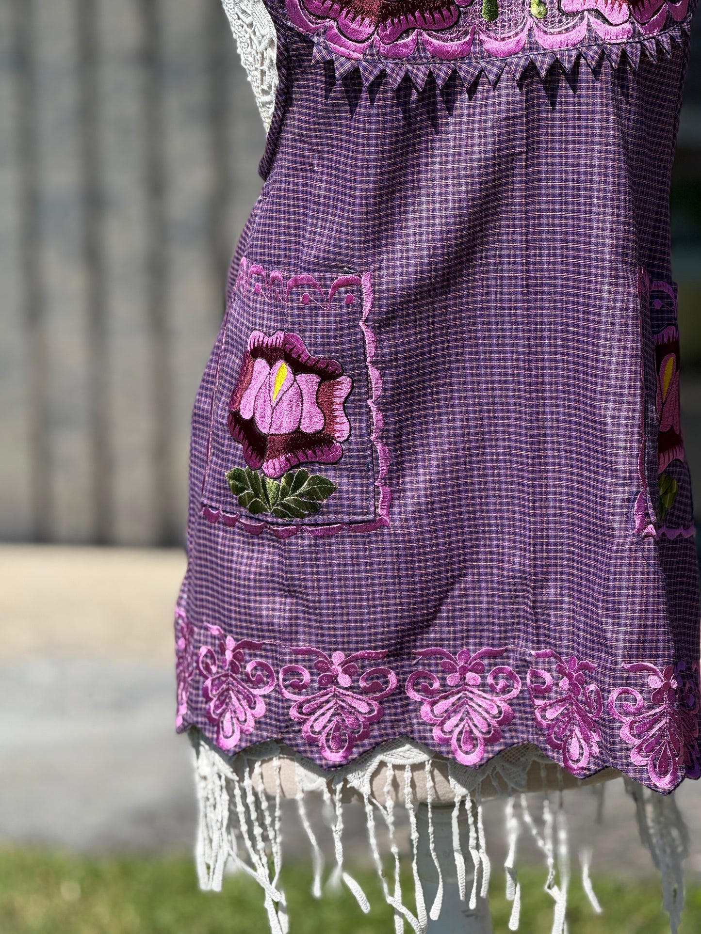 Dark Violet Apron/Mandil M